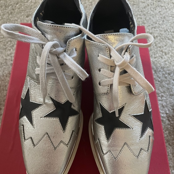 Stella McCartney Silver and Black Platform Shoes